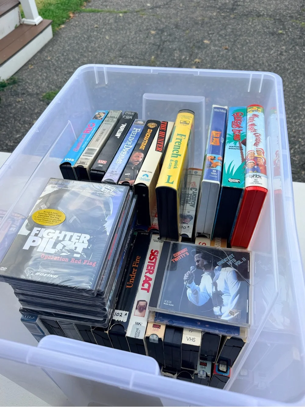 Assorted Movie VHS Collection CDs  & DVD vintage 65 Pieces total